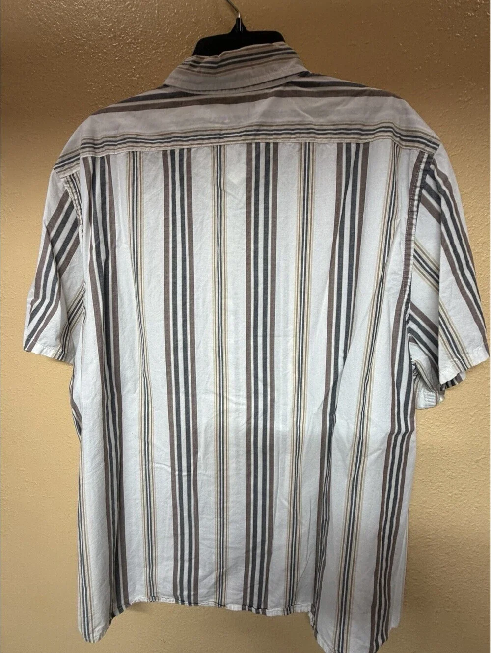 Banana Republic Slim Fit Mens Striped Button-Down Shirt, Size XXL